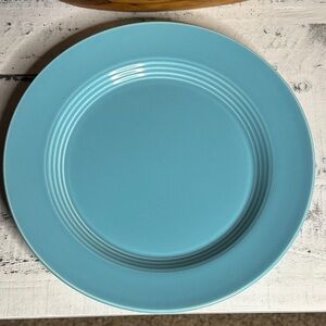Vintage Homer Laughlin Turquoise Dinner Plate